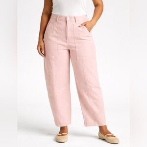 UNIVERSAL THREAD Women’s High Rise Barrel Jeans Pink Utility Size 8